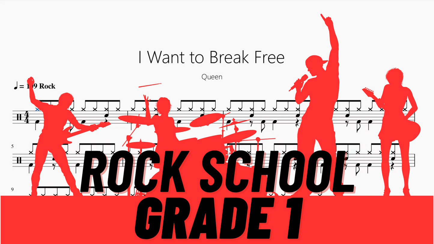 I Want to Break Free【Rock school Lv1】