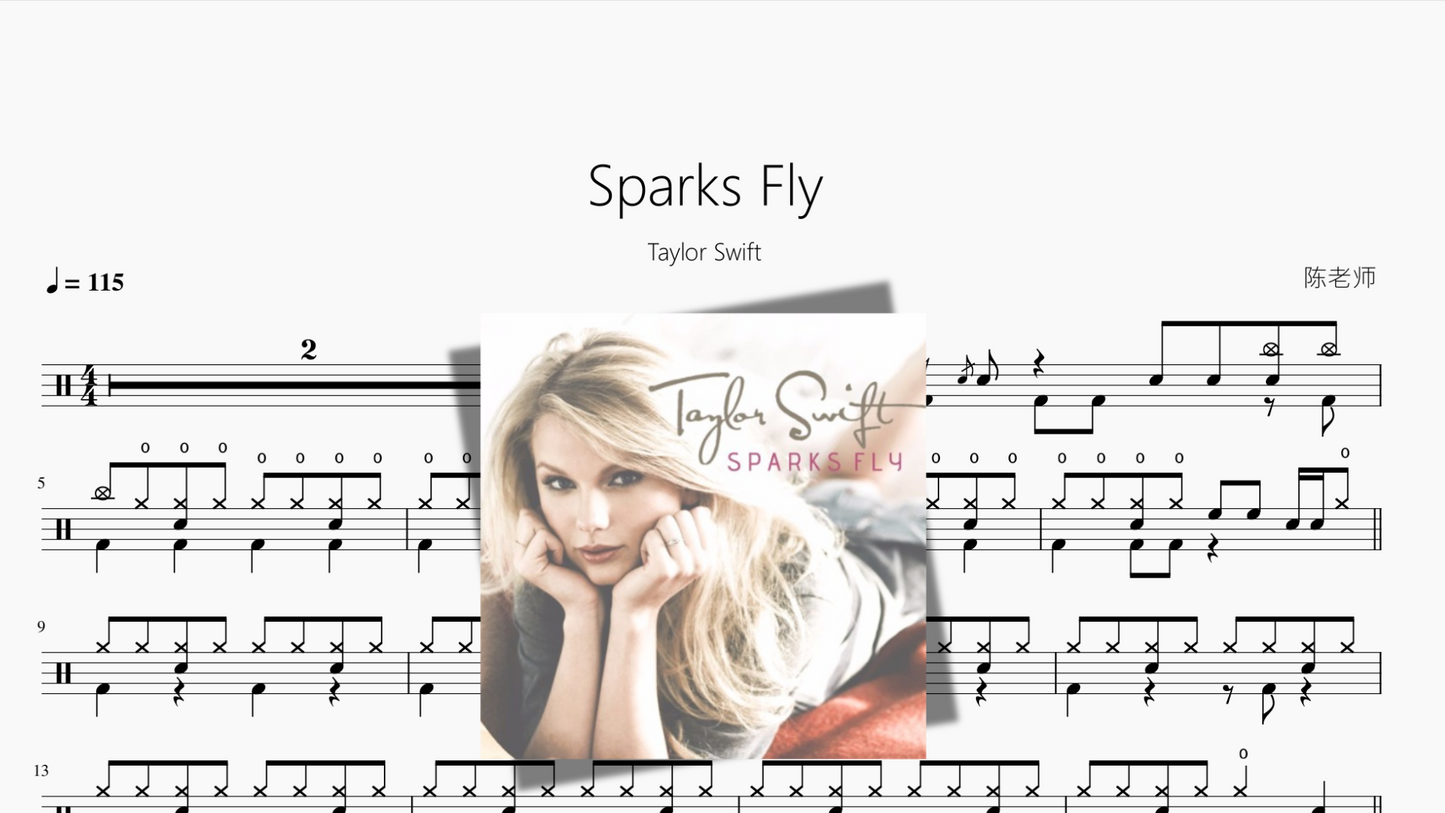 Sparks Fly【Taylor Swift】