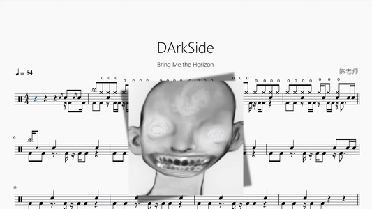 DArkSide【Bring Me the Horizon】 Drum Sheet Music PDF