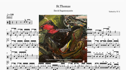 David Sagamonyants - St.Thomas - 鼓譜 Drumtabs ドラム楽譜