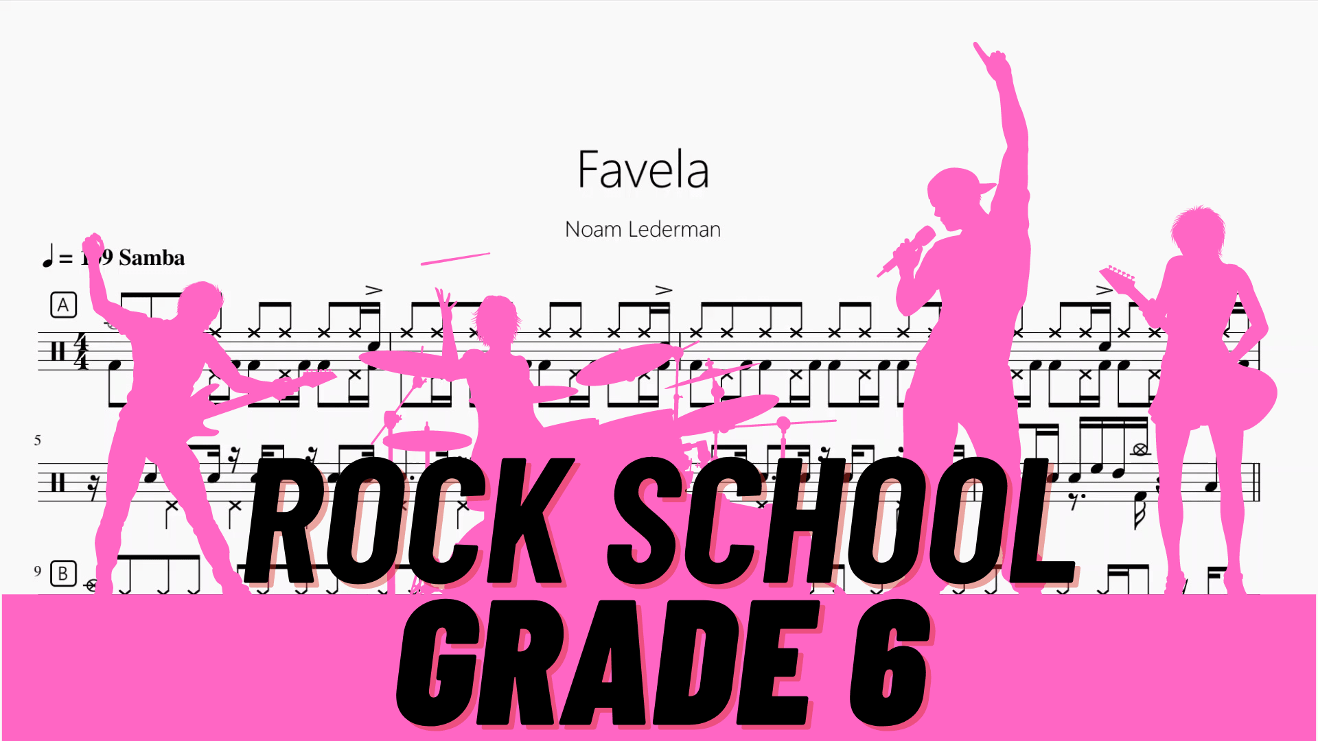 Favela【Rock school Lv6】 - 鼓譜 Drumtabs ドラム楽譜