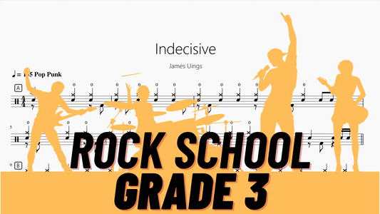 Indecisive【Rock school Lv3】 - 鼓譜 Drumtabs ドラム楽譜