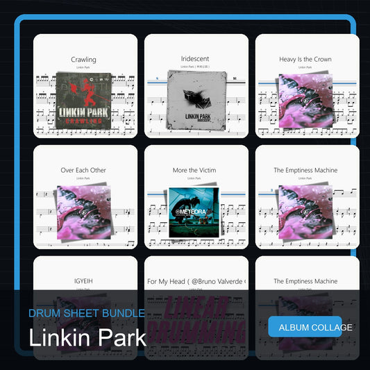 Linkin Park 鼓譜打包合集 統一拼圖封面