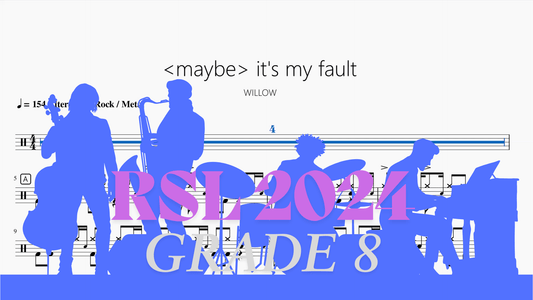maybe it's my fault【Rock school Lv8】 - 鼓譜 Drumtabs ドラム楽譜