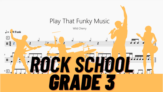 Play That Funky Music【Rock school Lv3】 - 鼓譜 Drumtabs ドラム楽譜