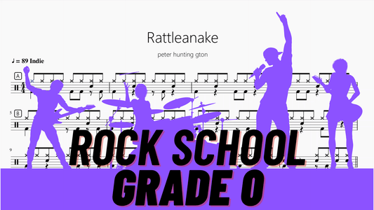 Rattleanake【Rock school Lv0】 - 鼓譜 Drumtabs ドラム楽譜
