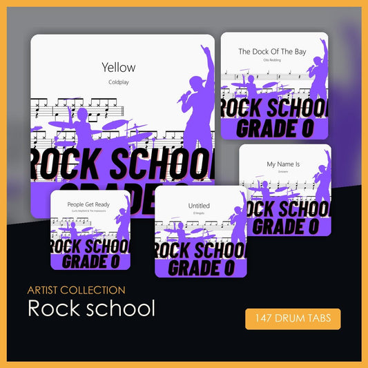 Rock School 鼓谱分级打包合集 - 鼓譜 Drumtabs ドラム楽譜